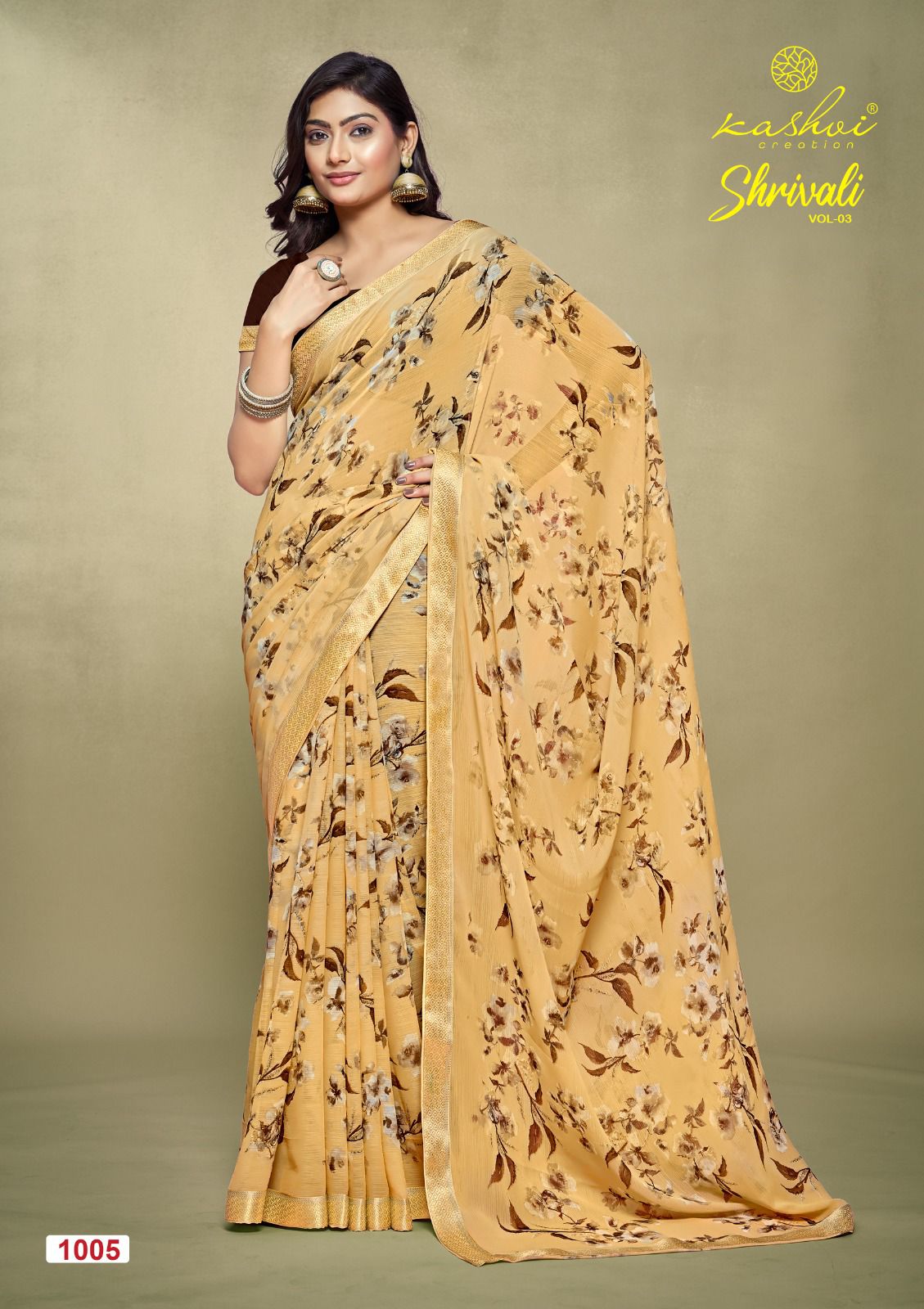 Shrivali Vol 03 By Kashvi White Cat Printed Sarees Wholesale Price In Surat